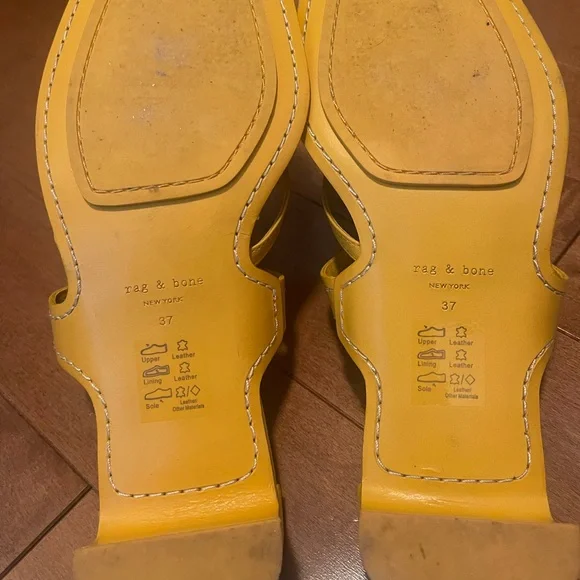 💛Rag & Bone Colt size 7 yellow heel sandals. Offers welcomed!!💛 - Picture 6 of 6